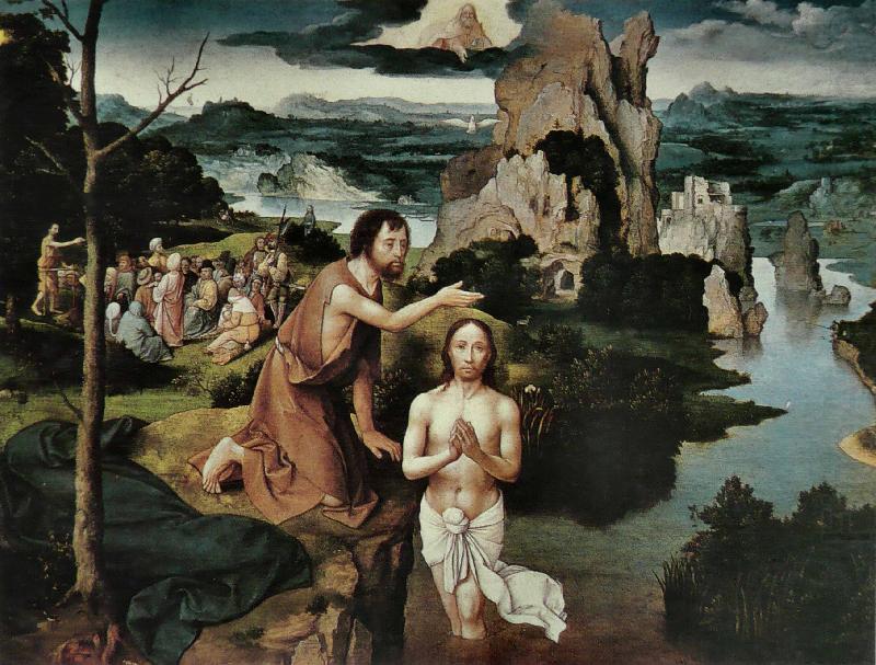 Joachim Patinir Le Bapteme du Christ oil painting picture
